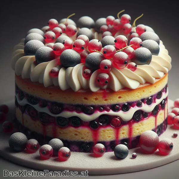 Ribisel-Schaum-Schnitten – Kuchen mit Johannisbeeren und Eischnee