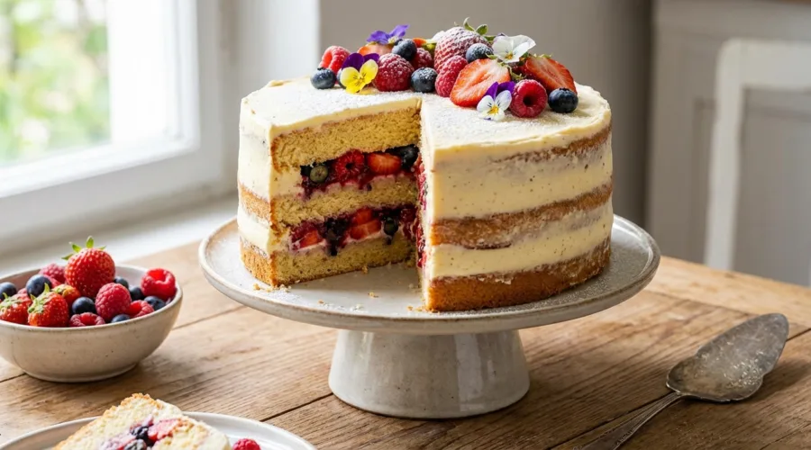 Biskuittorte – Luftige Biskuitböden mit Frucht- oder Buttercremefüllung