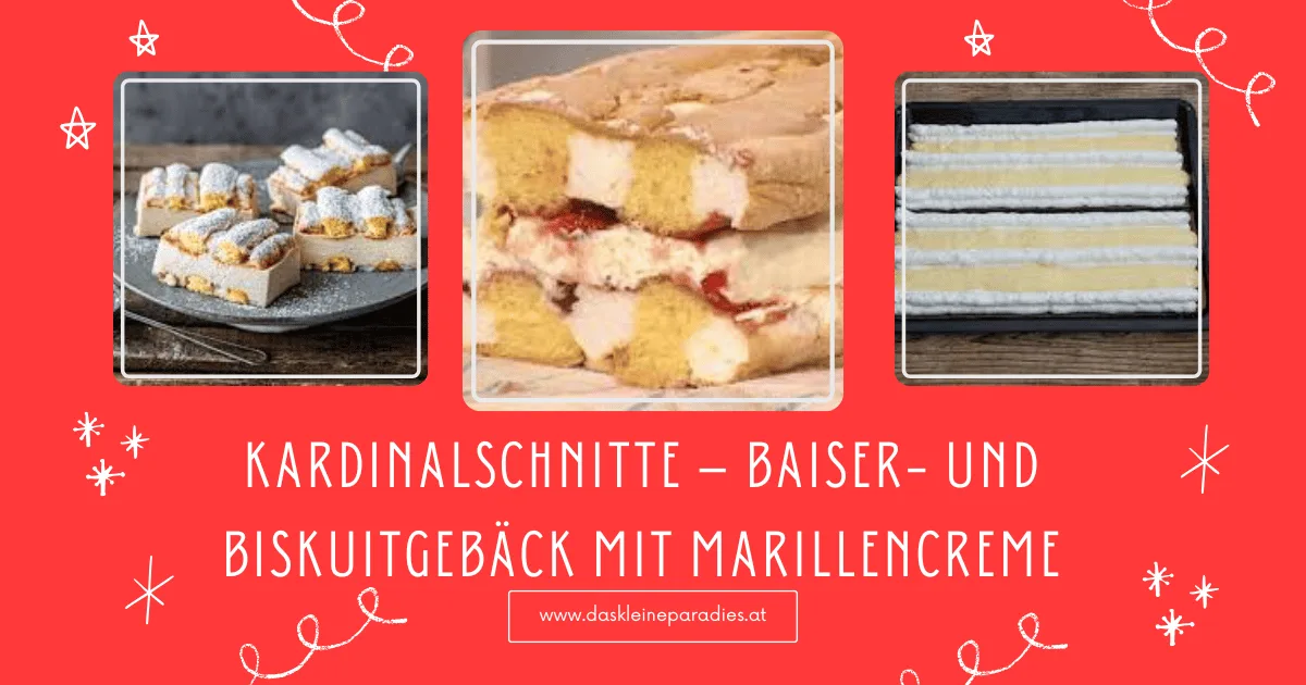 Kardinalschnitte – Biskuit mit Kaffee- oder Marillencreme