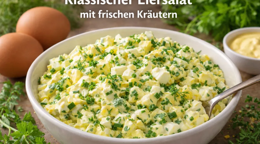 Klassischer Eiersalat mit frischen Kräutern