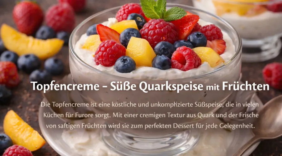 Topfencreme – Süße Quarkspeise mit Früchten