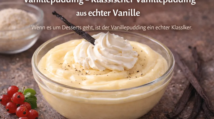 Vanillepudding – Klassischer Vanillepudding aus echter Vanille