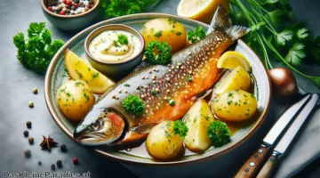Forelle Müllerin – In Butter gebratene Forelle mit Petersilienkartoffeln