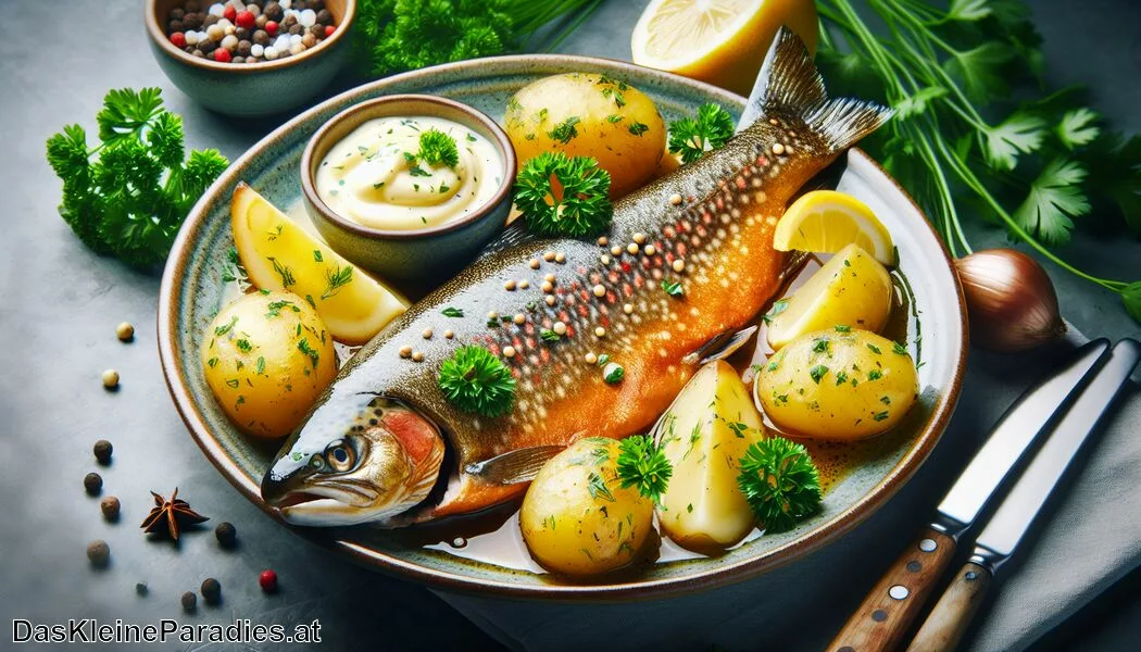 Forelle Müllerin – In Butter gebratene Forelle mit ...
