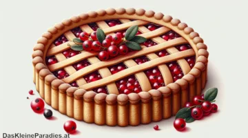 Linzer Torte – Mürbeteigtorte mit Ribiselmarmelade und Gittermuster