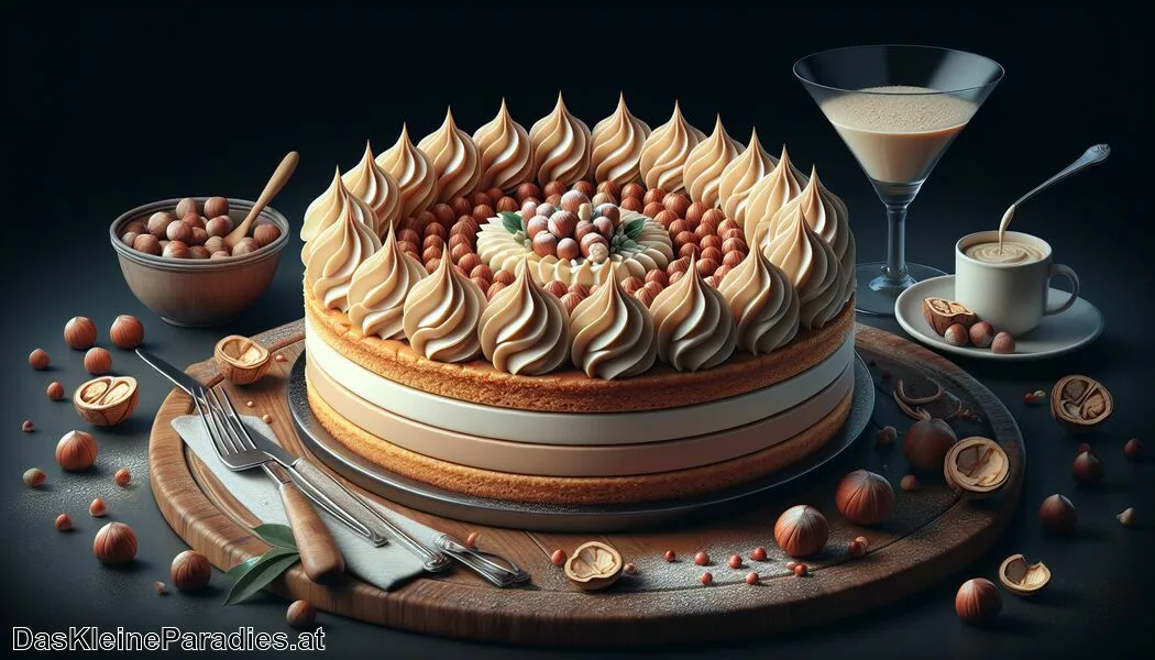 Esterházy-Torte – Haselnuss-Biskuit mit Buttercremefüllung - Paradies