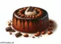 Rehrücken – Schokoladenkuchen mit Mandeln, oft mit Schokoglasur