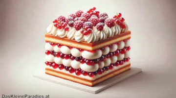 Ribisel-Schaum-Schnitten – Kuchen mit Johannisbeeren und Eischnee